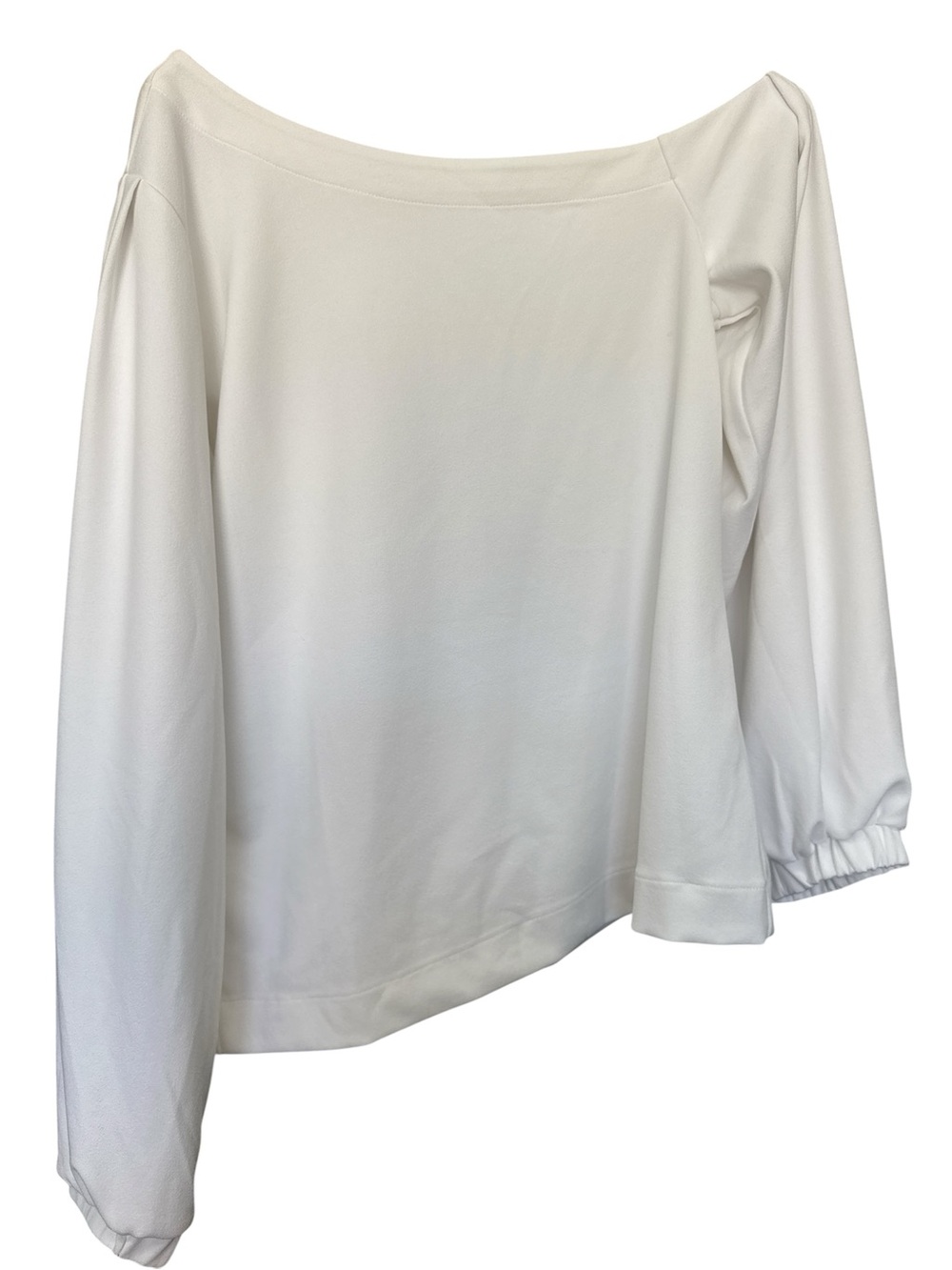 Off-Shoulder Long Sleeve Women’s Top - White